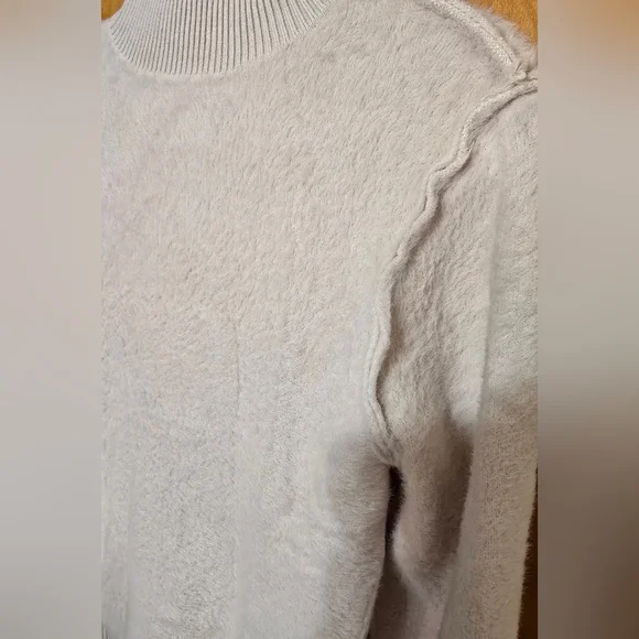 SweatyRocks Y2k Women's Basic Mock Turtleneck Long Sleeve Pullover Ribbed Large - Picture 6 of 12